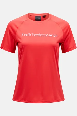 Peak Performance Tričko w active tee brilliant red/black/