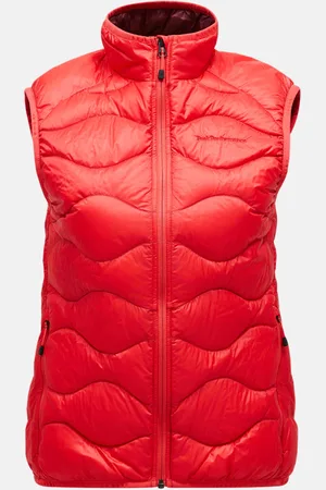 Peak Performance Vesta w helium down vest brilliant red/black/