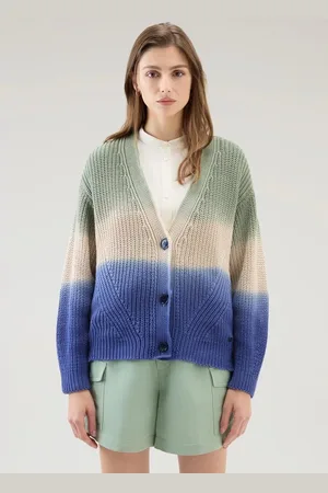 Woolrich Kardigan dip dyed cardigan sage