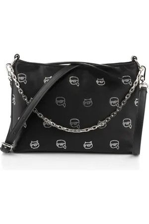 Karl Lagerfeld Kabelka k/ikonik 2.0 rhinestone sm shb black