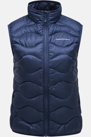 Peak Performance Vesta w helium down vest blue shadow