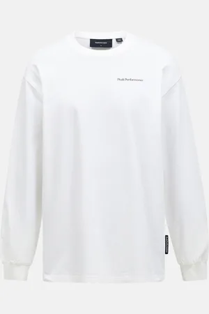 Peak Performance Tričko m graphic ls tee offwhite