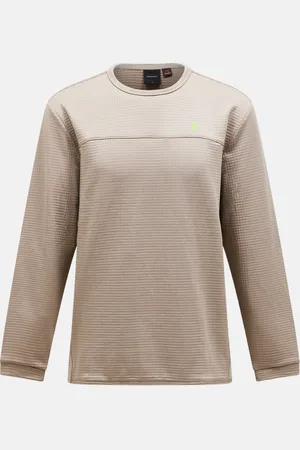 Peak Performance Mikina m trail polartec crew avid beige