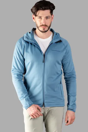 Peak Performance Mikina flo m chill light zip hood shallow