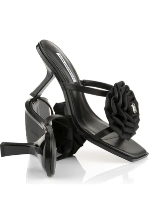 Karl Lagerfeld Sandále karmel flora slide black lthr