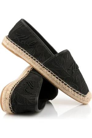 Karl Lagerfeld Espadrilky kamini orchid lace slip on black mesh