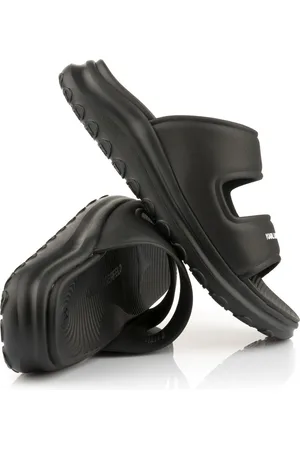 Karl Lagerfeld Pantofle skuba 2-strap slide black rubber