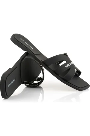 Karl Lagerfeld Pantofle jelly iv matt slide black rubber
