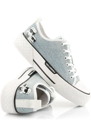 Karl Lagerfeld Tenisky kampus max iii twin nft lo lace light blue denim