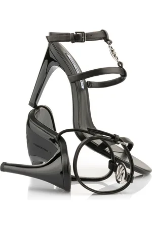 Karl Lagerfeld Sandále belvia ankle strap sandal black lthr