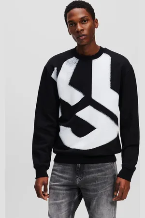 Karl Lagerfeld Mikina klj reg bleach logo sweat black