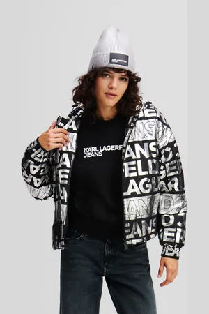 Karl Lagerfeld Bunda klj nylon aop jacket digital fold aop