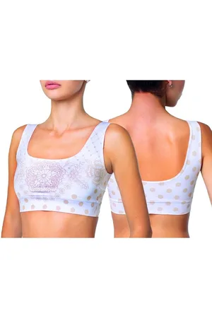 MeMeMe Dámský Crop Top Polka Dot Chamomile
