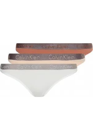 Calvin Klein Dámské kalhotky QD3561 1CZ 3pack