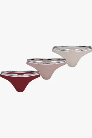Calvin Klein DÁMSKÁ TANGA QD5209E PYT 3PACK