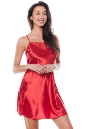 Anaïs Saténová košilka Edith chemise red 3