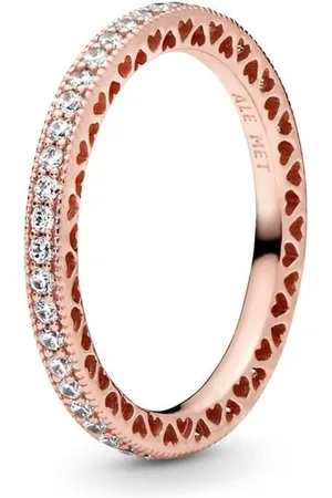 PANDORA Luxusní bronzový prsten 180963CZ 50 mm