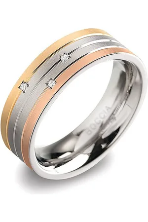 Boccia Titanium Titanový prsten s brilianty 0135-02 49 mm