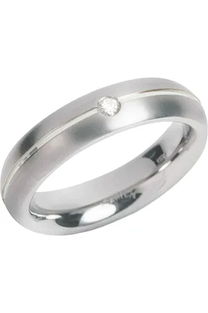 Boccia Titanium Titanový snubní prsten s diamantem 0130-05 53 mm