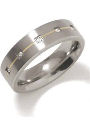 Boccia Titanium Snubní titanový prsten s diamanty 0101-19 50 mm