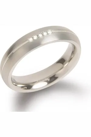 Boccia Titanium Titanový snubní prsten s diamanty 0130-03 51 mm