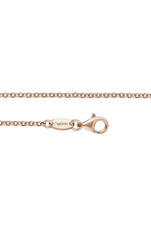 Engelsrufer Růžově zlacený stříbrný řetízek Rolo ERN-R 45 cm
