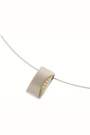 Boccia Titanium Bicolor titanový přívěsek s pravými diamanty 0793-04