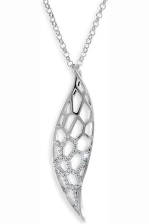 Modesi Elegantní náhrdelník ze stříbra M41056 (řetízek, přívěsek)