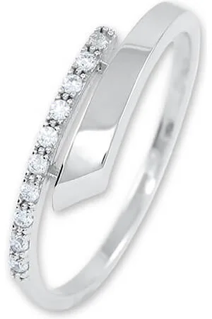 Brilio Něžný stříbrný prsten s krystaly 426 001 00573 04 53 mm