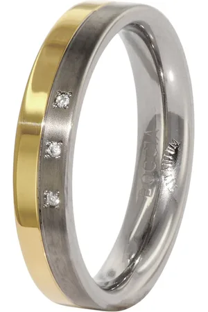 Boccia Titanium Snubní titanový prsten s diamanty 0129-04 48 mm