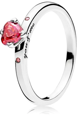 PANDORA Stříbrný prsten You & Me 196574CZRMX 58 mm