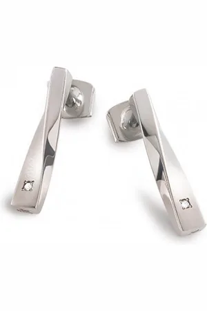 Boccia Titanium Titanové náušnice s diamanty 05035-02