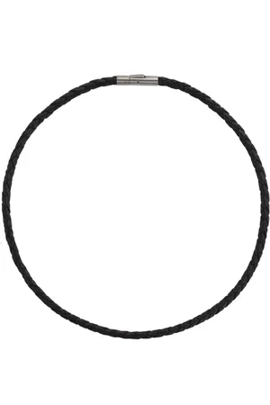 Boccia Titanium Kožený propletený náhrdelník 0858-01 50 cm