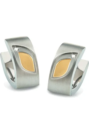 Boccia Titanium Bicolor titanové náušnice s brilianty 05009-03