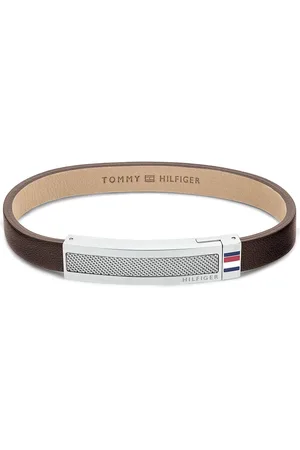 Tommy Hilfiger Moderní hnědý kožený náramek 2790397