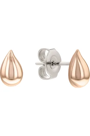 Calvin Klein Jemné bronzové náušnice pecky Sculptured Drops 35000072