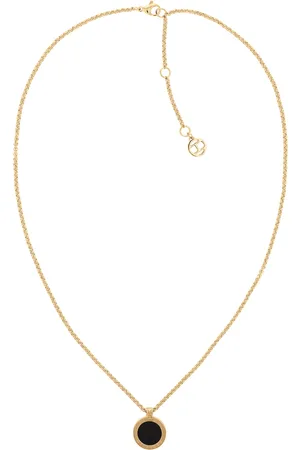 Tommy Hilfiger Moderní pozlacený náhrdelník s přívěskem Iconic Circle 2780656