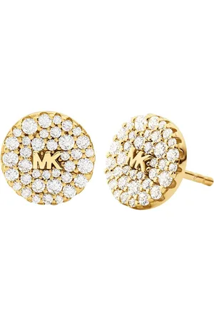 Michael Kors Třpytivé pozlacené náušnice pecky se zirkony Premium MKC1496AN710