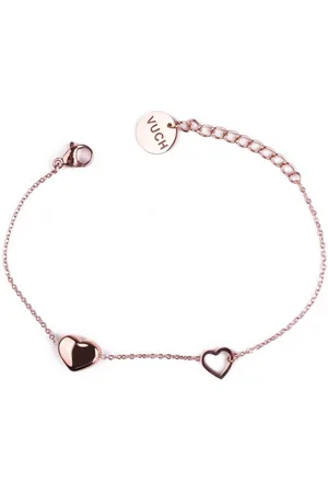 Vuch Jemný bronzový náramek Loyalty Rose Gold