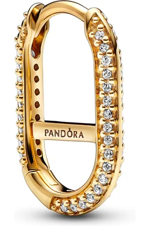 PANDORA Pozlacená single náušnice se zirkony Shine Me 269682C01