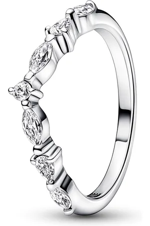 PANDORA Okouzlujicí stříbrný prsten se zirkony Timeless 192390C01 52 mm
