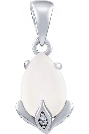Silvego Stříbrný přívěsek Clarissa s měsíčním kamenem a Brilliance Zirconia JJJ1267PMS
