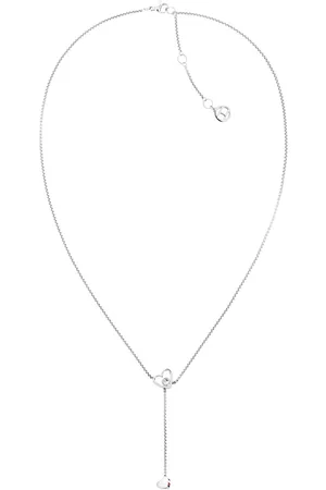 Tommy Hilfiger Moderní ocelový náhrdelník se srdíčky Hanging Heart 2780671