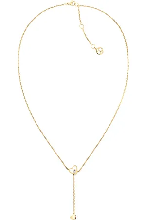 Tommy Hilfiger Moderní pozlacený náhrdelník se srdíčky Hanging Heart 2780672