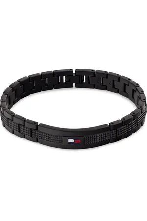 Tommy Hilfiger Nadčasový černý náramek pro muže Homme 2790420