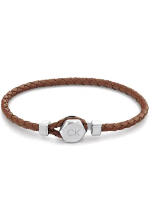 Calvin Klein Elegantní kožený náramek Latch 35000261