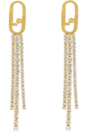 Liu Jo Okouzlující pozlacené náušnice s krystaly Sparkly LJ1972