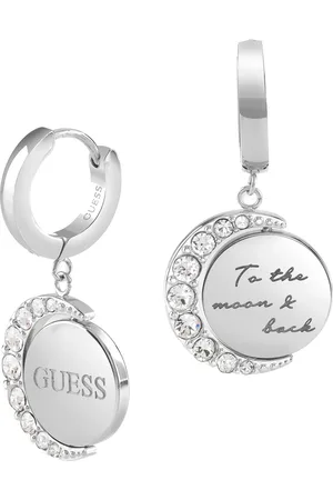 Guess Kruhové náušnice s přívěsky Moon Phases JUBE01192JWRH