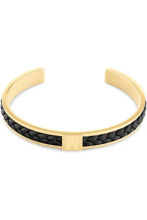 Tommy Hilfiger Trendy pevný pozlacený náramek 2790491