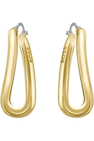 HUGO BOSS Stylové pozlacené kruhy Melya 1580440